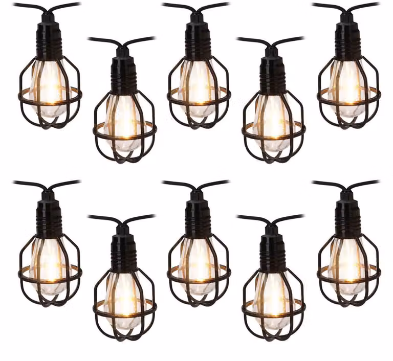 Ghirlanda da giardino a LED 7,5 m 10 pz.