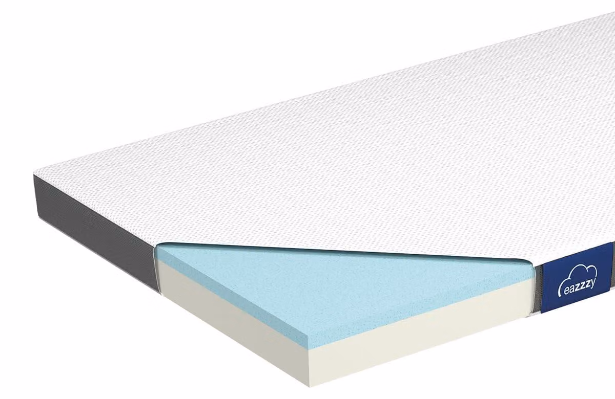 Genius Eazzzy Topper Classic 90x200cm Altezza 7 cm H2 H3 - coprimaterasso ortopedico per materasso e letto boxspring in schiuma gel per persone allergiche