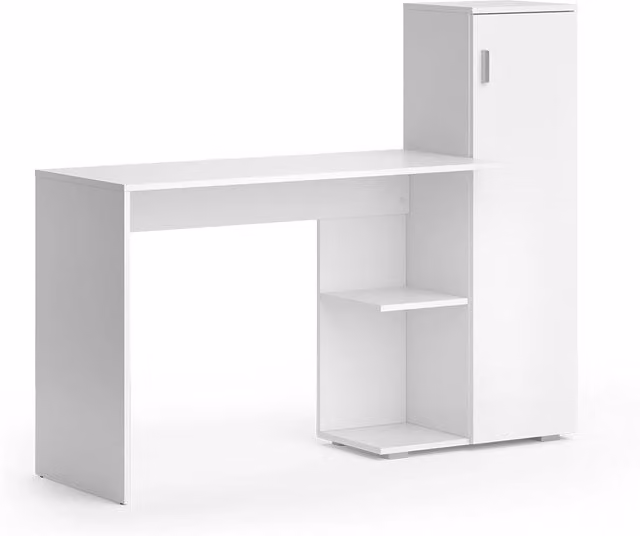Scrivania per computer Vicco Ritz Bianca L: 141.2 cm, P: 45.2 cm, H: 76.7 cm – 1