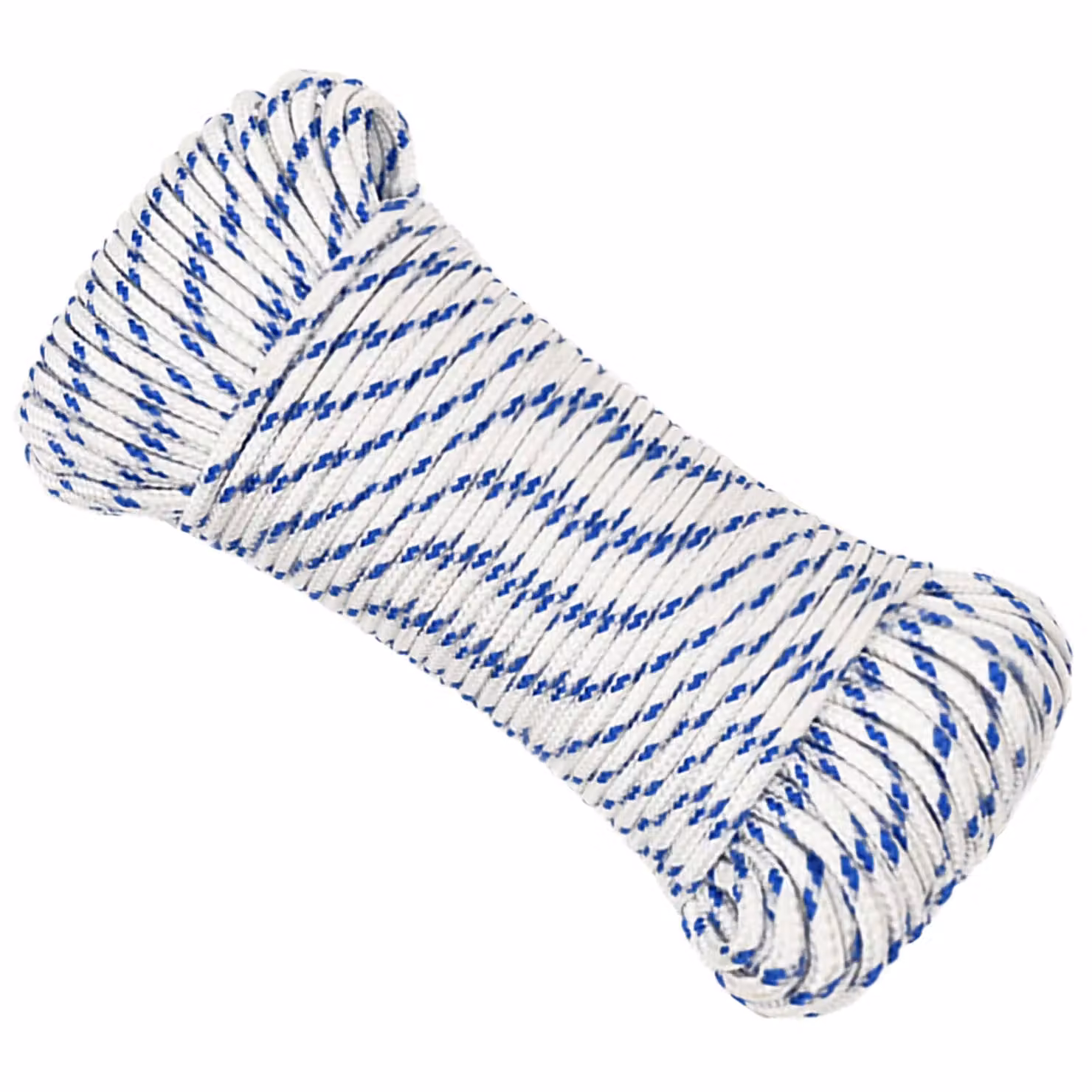 Corda multiuso vidaXL in plastica, Bianco e Blu, Lunghezza: 25 m, Diametro: 4 mm