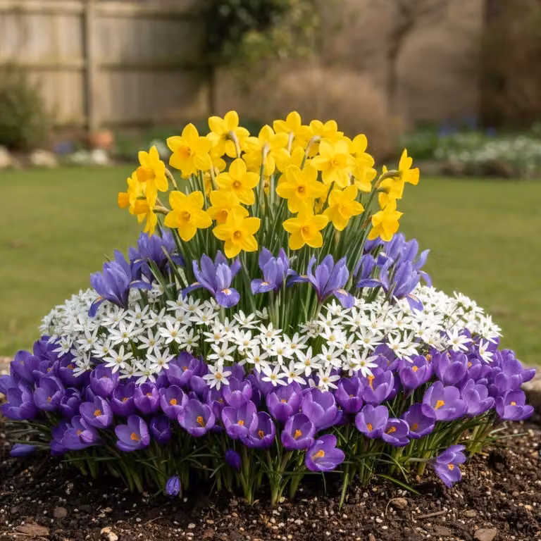 Bulbi da fiore primaverili per fiori selvatici - 60 bulbi perenni, resistenti al gelo - Collezione di piante da fiore primaverili - Piante vere provenienti dall'Olanda - adatte per giardino, vasi e balcone (non semi, non artificiali)