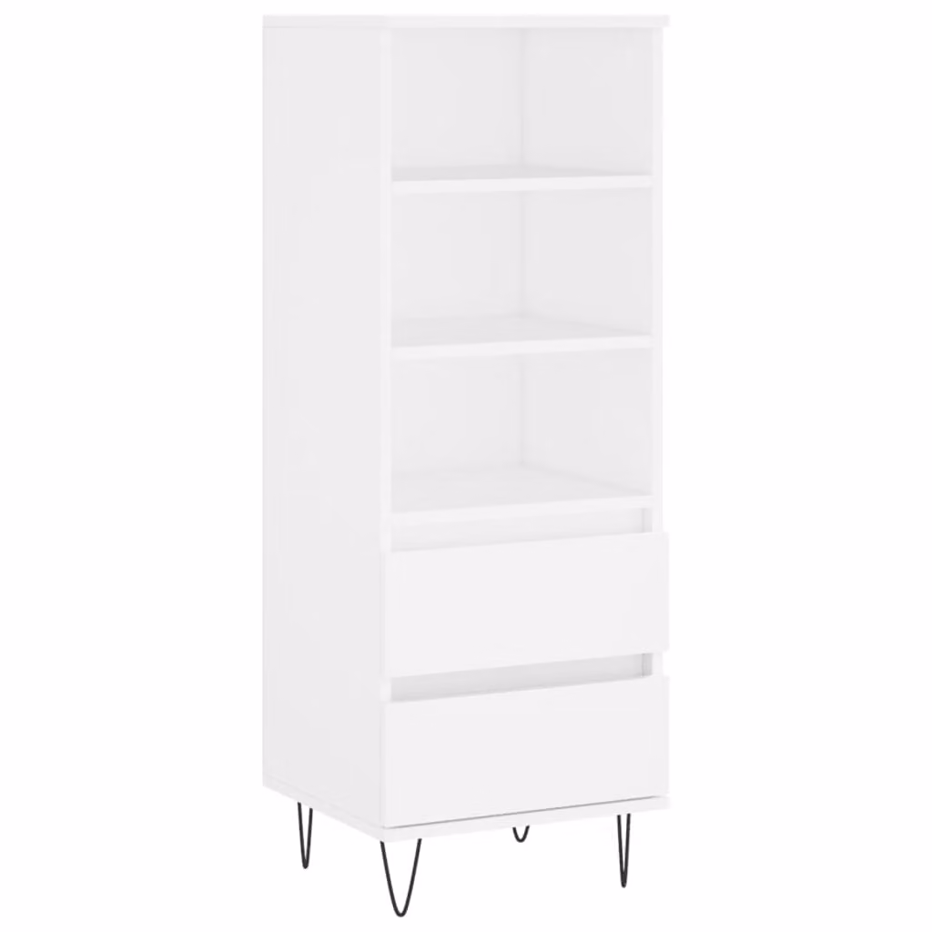 Credenza Bianco 40x36x110 cm in Legno Multistrato