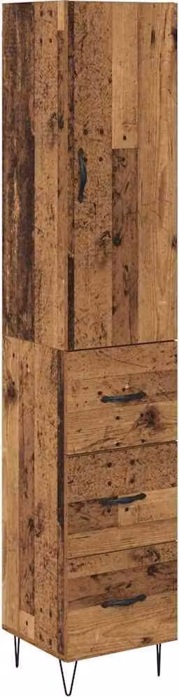 Credenza Legno vecchio 34,5 x 34 x 90 cm Legno multistrato