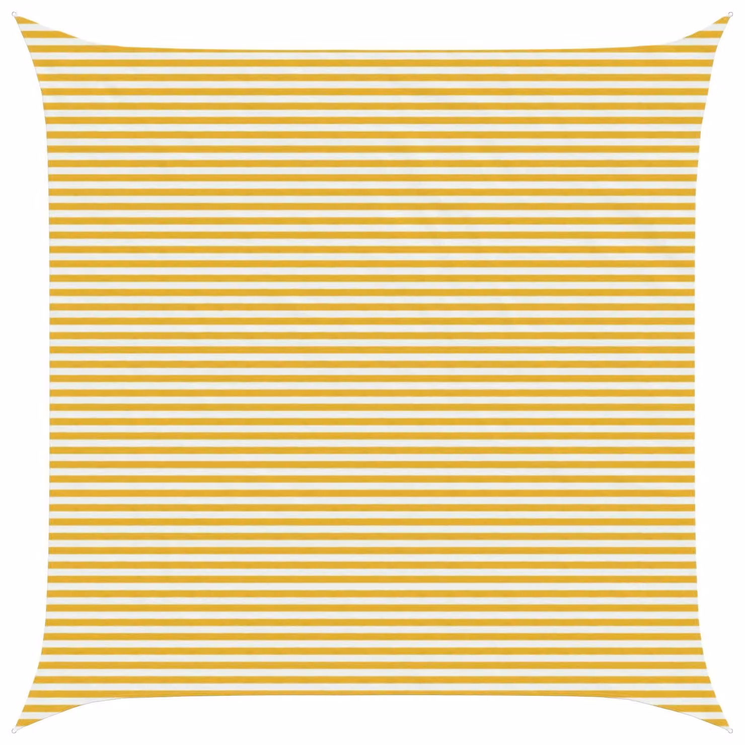 Telo Ombra Giallo e Bianco 7 x 7 m HDPE