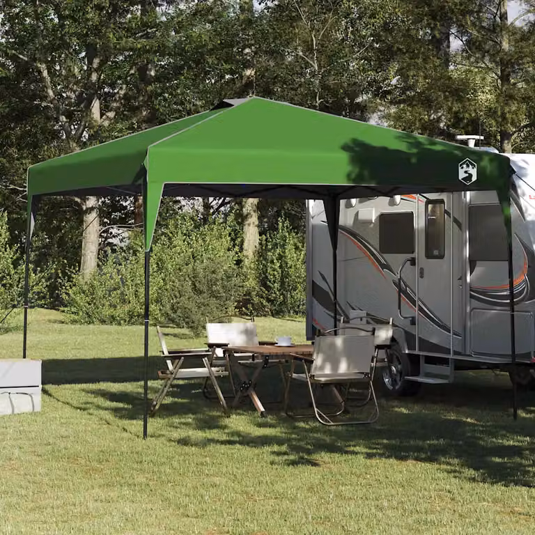 Gazebo vidaXL in tessuto verde L/P/H: 290 x 290 x 251 cm