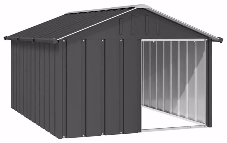 Cuccia per cani – Casa per cani – Rifugio esterno – Alloggio per animali – Trasportino per cani – Acciaio zincato – Interno spazioso – Resistente alle intemperie