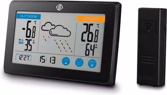 Stazione meteorologica digitale per interni ed esterni - Igrometro - Termometro - Misuratore di umidità - Versione avanzata