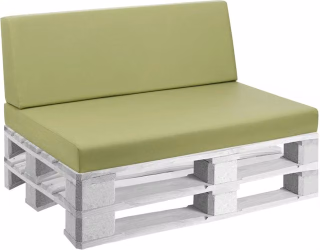 Cuscini per Pallet 120x80 cm Seduta e Schienale in Similpelle Mariotti Reforma Lime