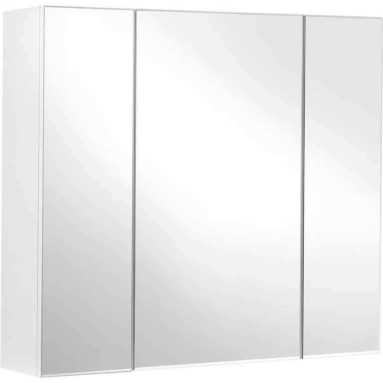Mobiletto pensile da bagno con 3 ante a specchio