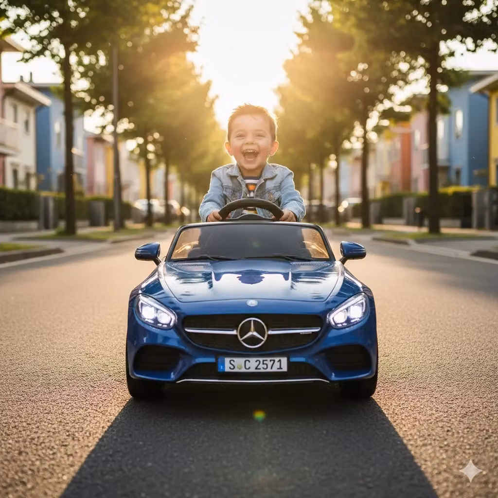 Macchina Elettrica per Bambini Mercedes CLS 12V con Telecomando e Luci e Suoni Blu – 2