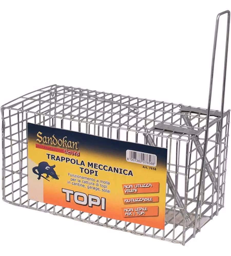 Sandokan Trappola per Topi in Metallo - Senza Veleni