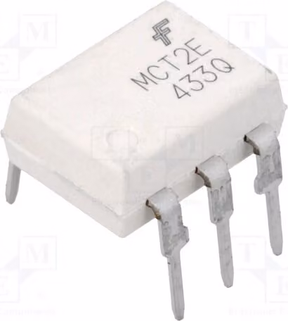 2 canali di optoaccoppiamento: 1. Uce: 30V. Optoaccoppiatore MCT2EM - uscita a foro passante (through-hole)