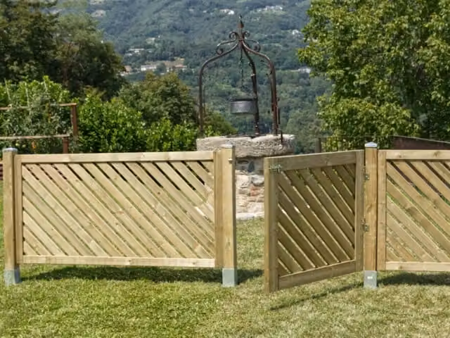 Recinzione in legno Losa impregnata color marrone L/H: 180 x 90 cm
