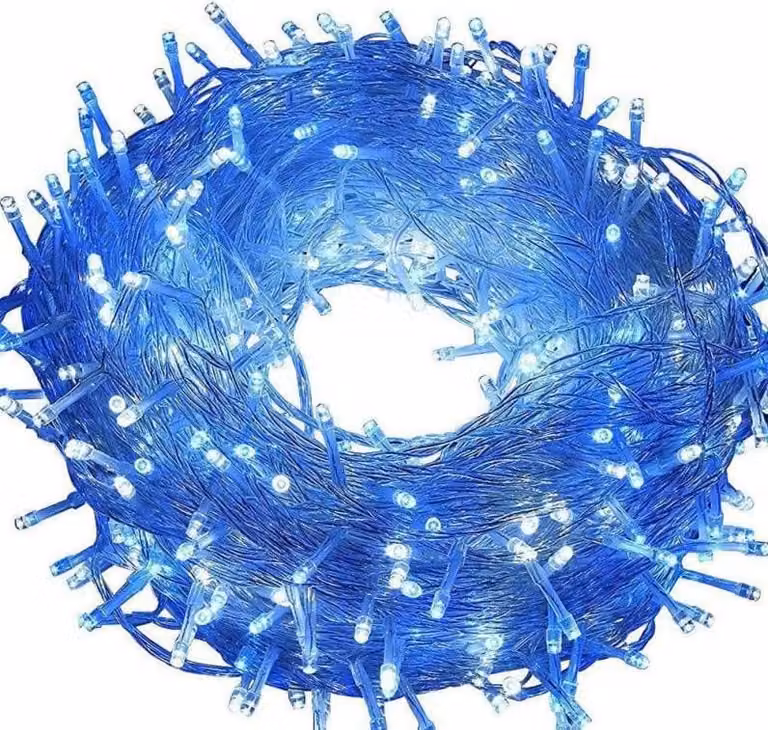 Luci natalizie a LED 288, tipo "caterpillar" Cluster, blu, 2 m