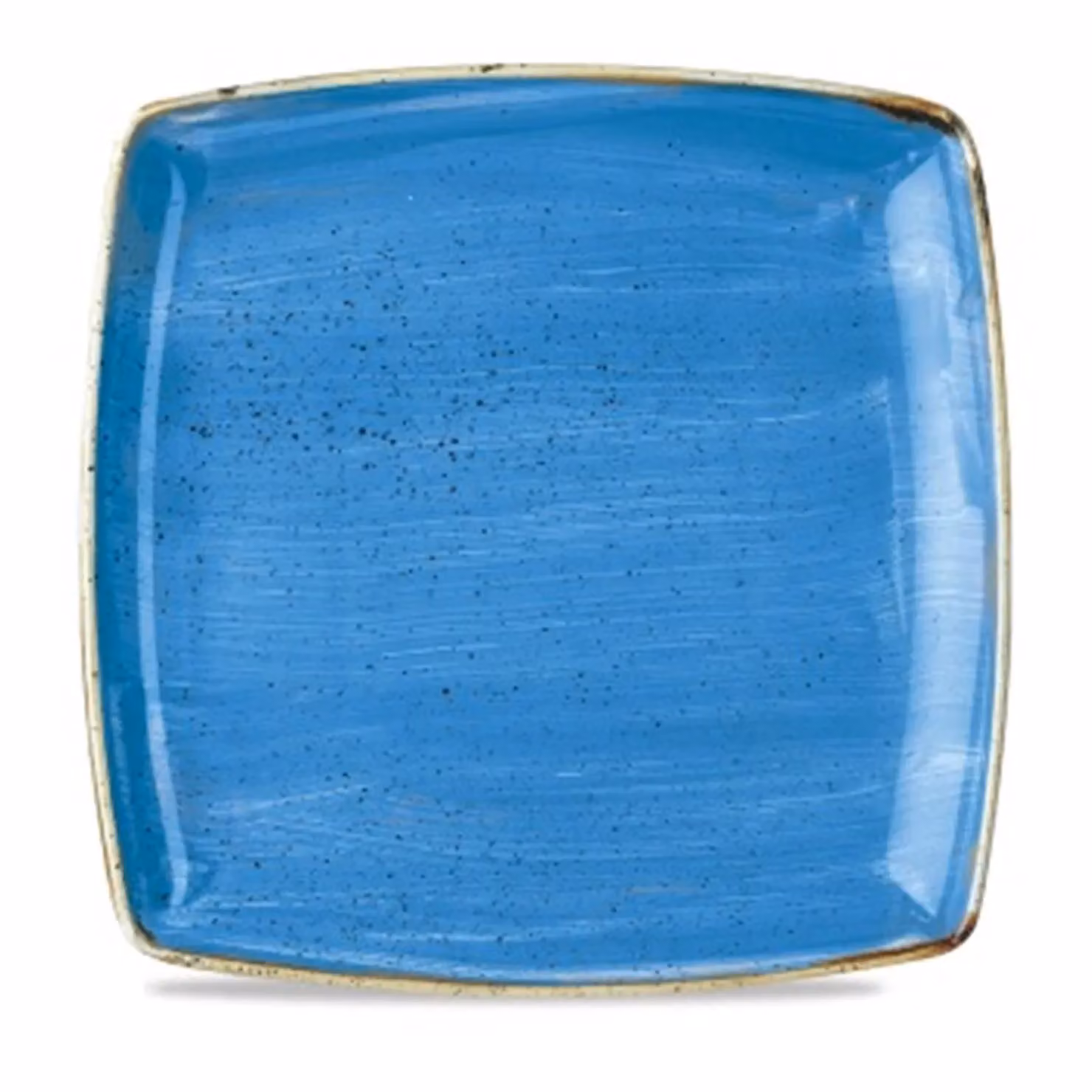 Piatto quadrato in porcellana blu stone, diam. 27cm, 12 pezzi