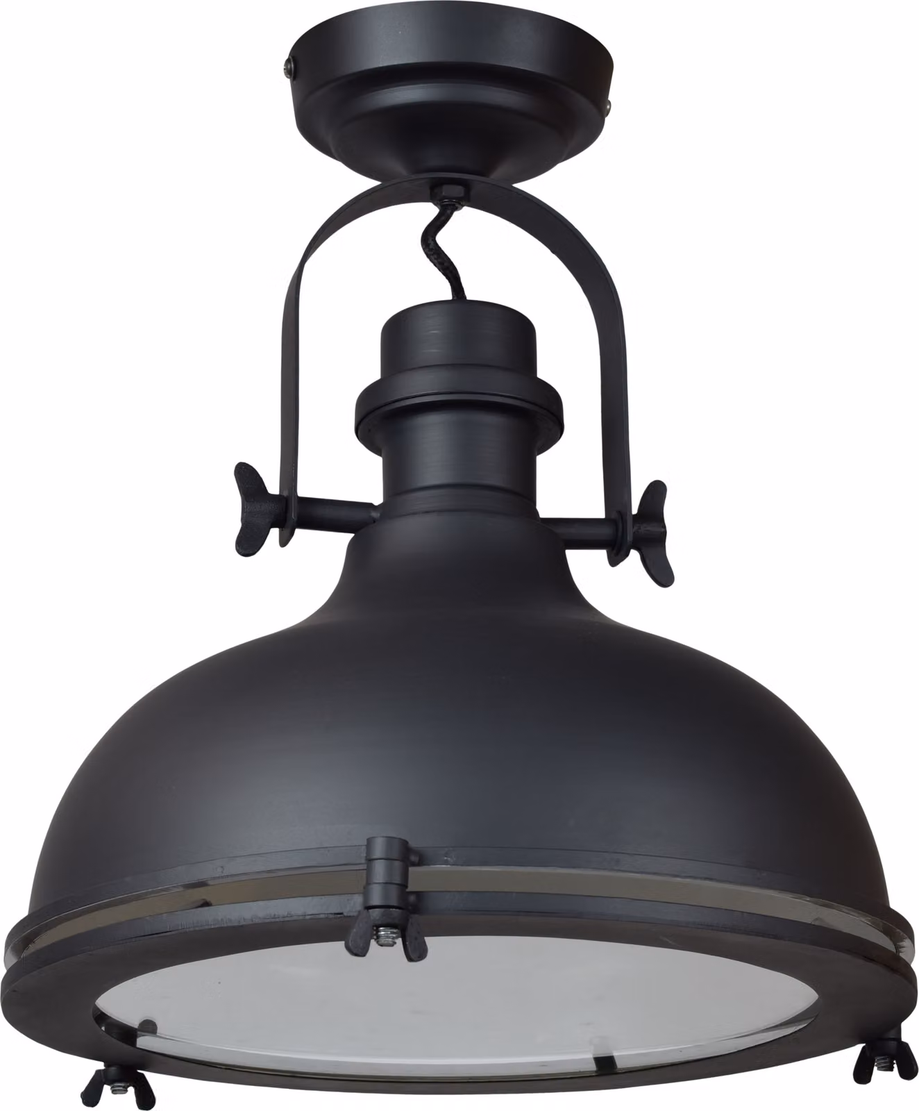 Lampada da soffitto Harvey Ø32 cm. Nero opaco