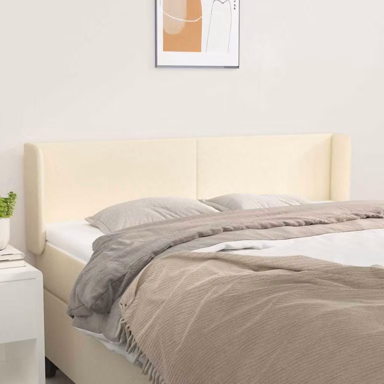 Testiera ad orecchio vidaXL in similpelle beige L: 147 cm, P: 16 cm, H: 78-88 cm