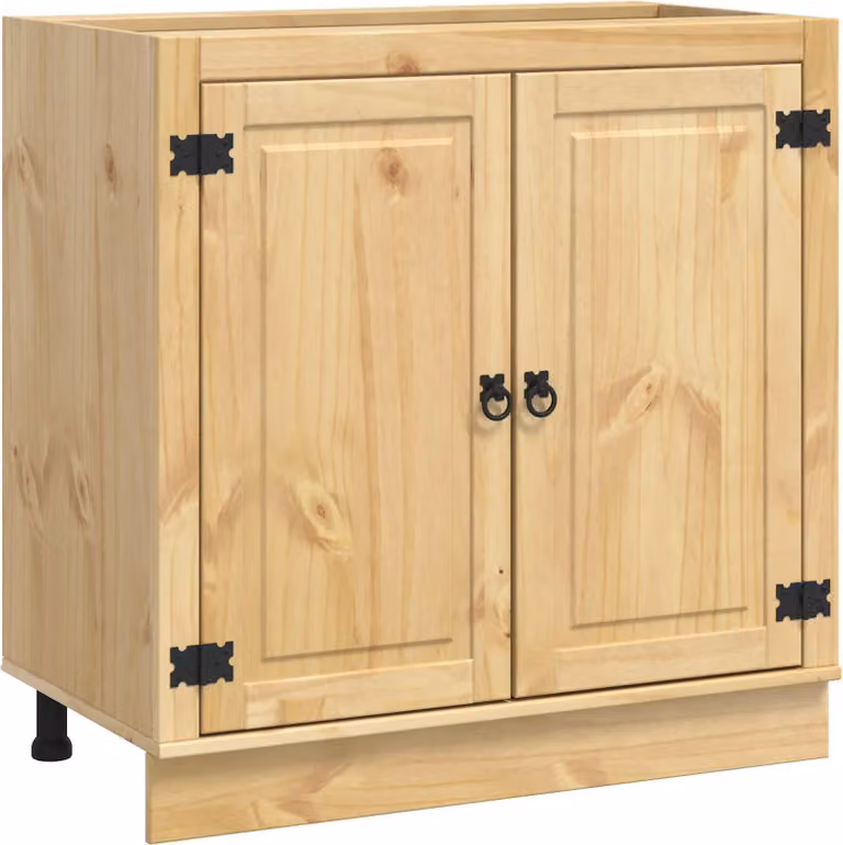 Armadietto SKI Marrone Miele 80 x 46 x 81,5 cm Pino massello