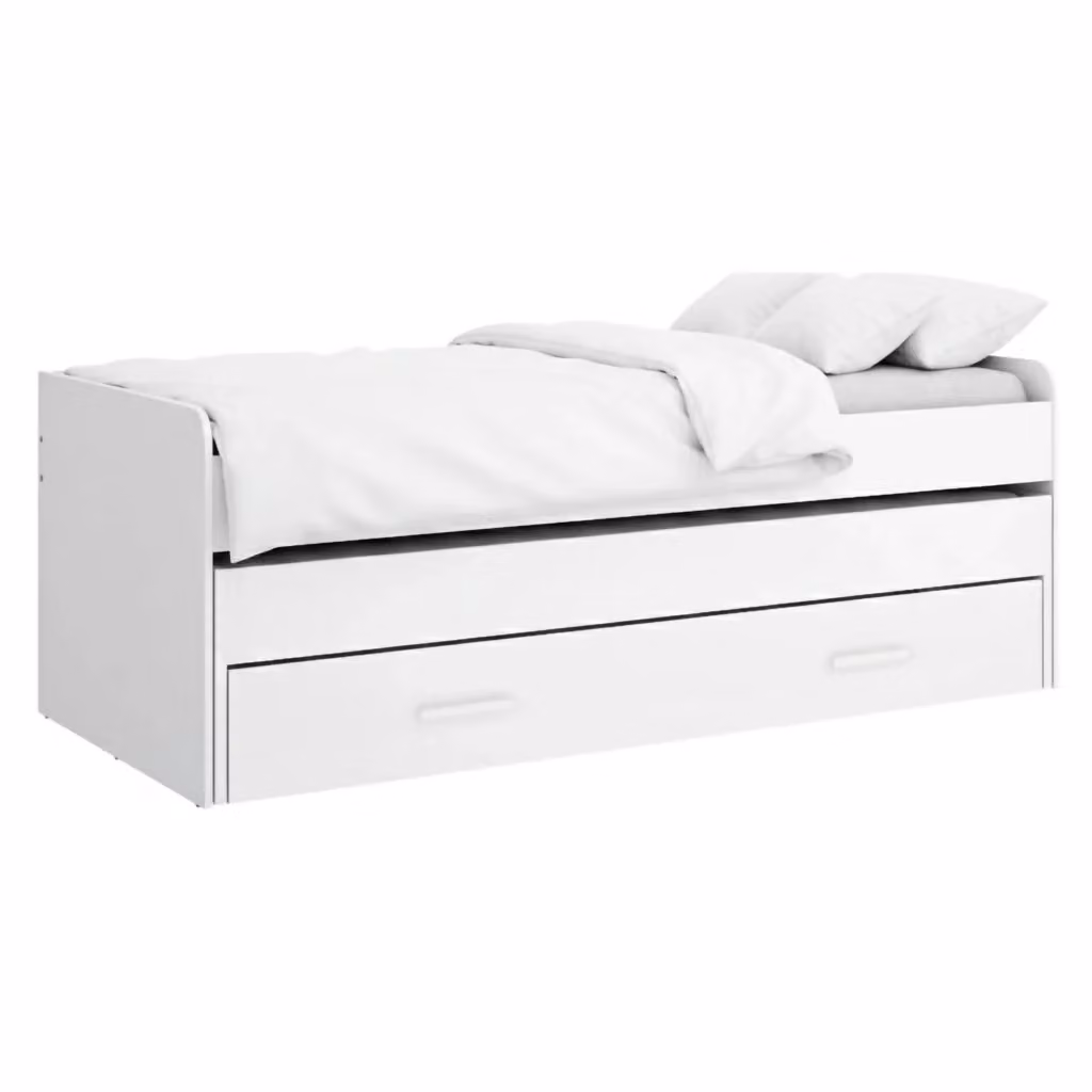 Letto contenitore per bambini Zion DMORA, Bianco, 90 x 190 cm – 2