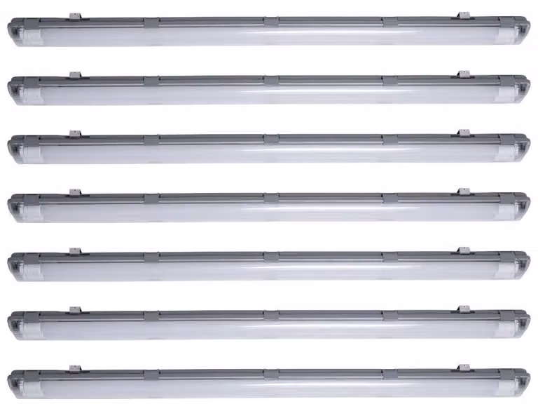 set di 7 luci di diffusione a LED, 4000 lumen, bianco freddo, L 156 cm VT-15022