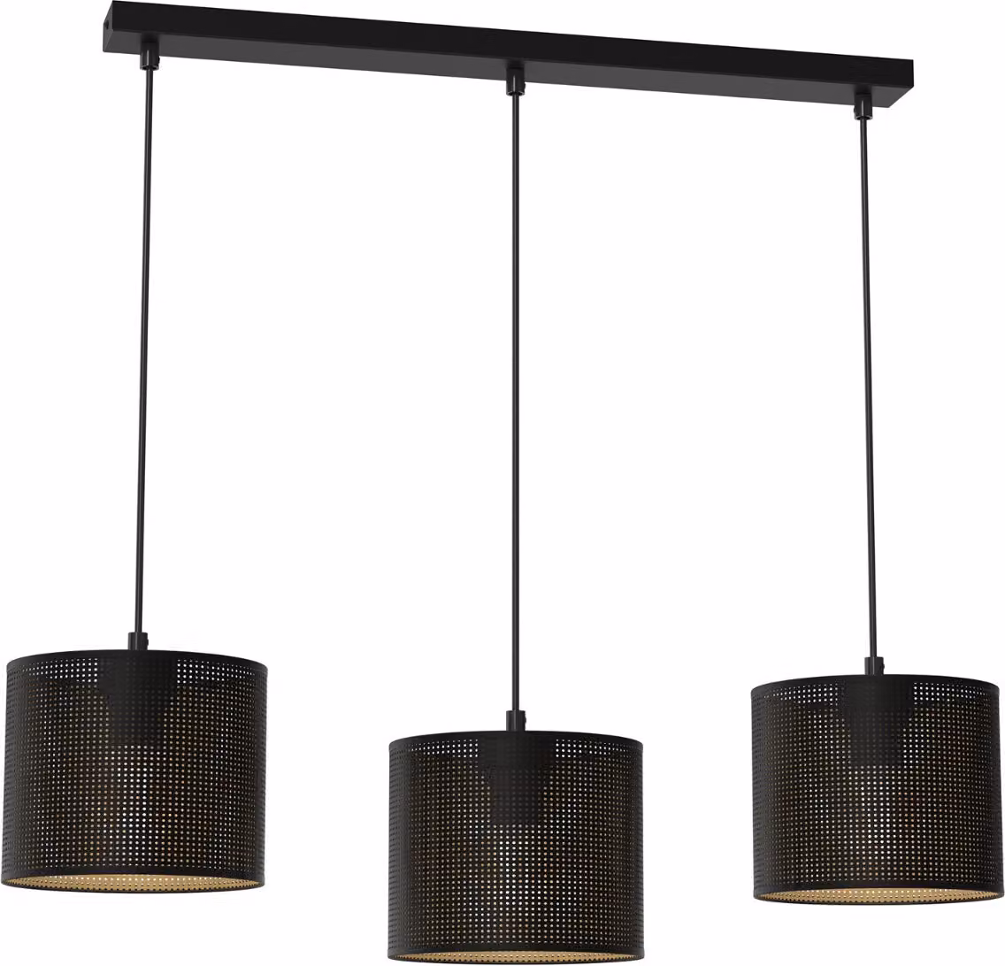 Lampada a sospensione Euluna "Jovin" in metallo nero