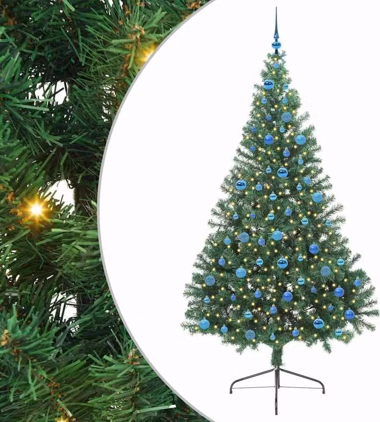 Albero di Natale artificiale con luci integrate Verde 240 cm