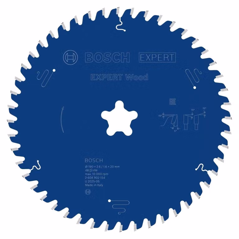 Lama circolare Bosch EXPERT Wood, 190x2,4x30 mm, Z48