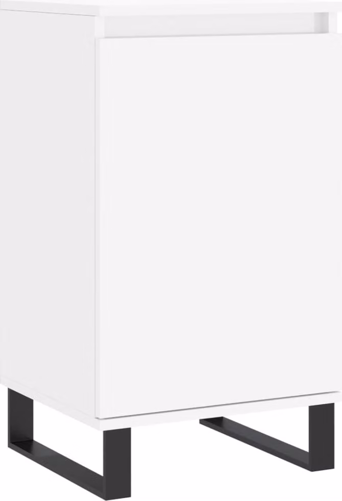 Credenza Bianca 40x35x70 cm in Legno Multistrato