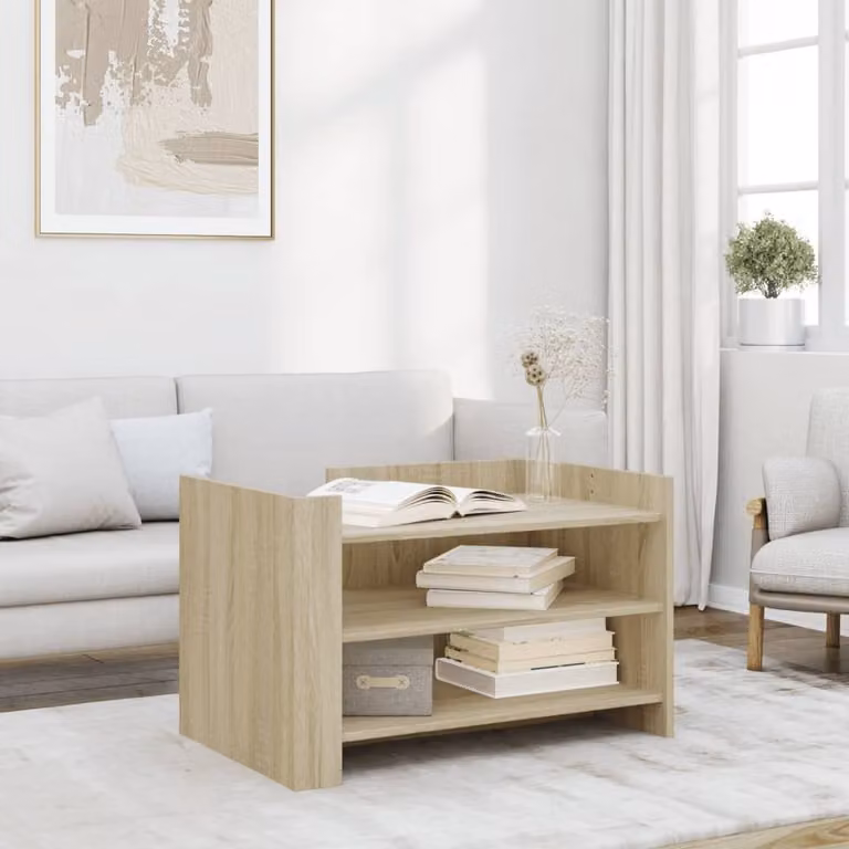 Maison Exclusive - Tavolino Sonoma in rovere 80x50x50 cm Materiale ligneo