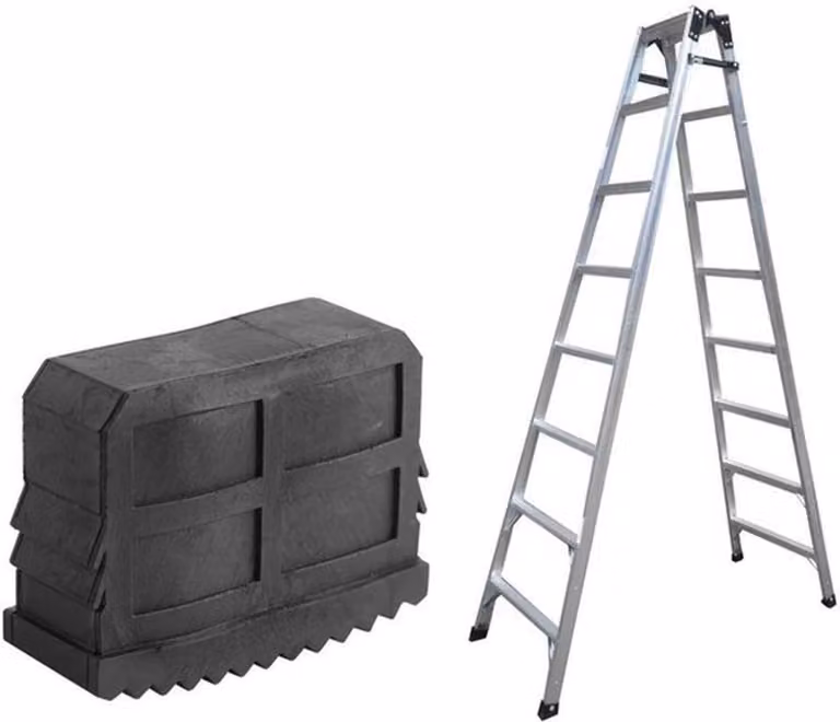 - Scale universali con piedini in gomma antiscivolo - Set di ricambio - 2 pezzi - Sicurezza - Accessori per scale - Adatte per scale - Robuste