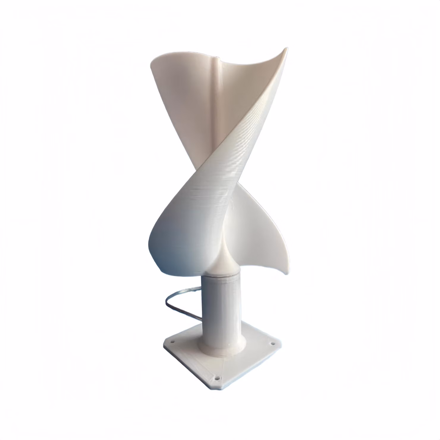Turbina eolica a spirale, 100 mm, con LED, silenziosa, kit di montaggio fai-da-te