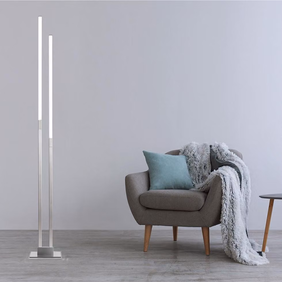 MeLiTec Lampada da terra LED da salotto, lampada da terra WiFi dimmerabile, Alexa e Google Assistant, modalità scena, modalità musica, modalità fai-da-te, camera da letto, gaming