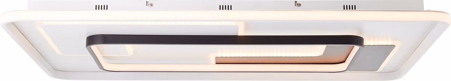 BRILLANTE plafoniera moderna a LED BARDEN | plafoniera bianca dimmerabile tramite telecomando | colore della luce regolabile | 57W 7100 lumen 3000 - 6800 Kelvin | metallo/plastica