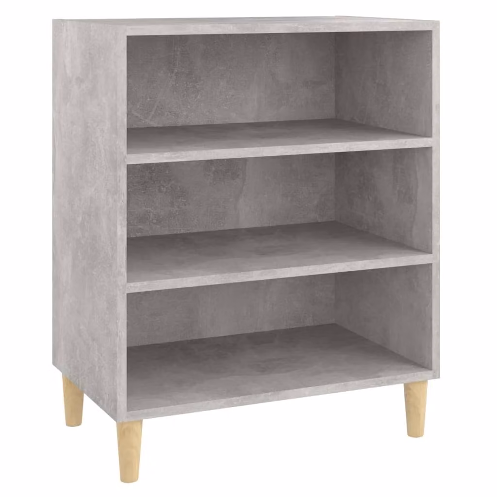 Credenza Grigio Cemento 57x35x70 cm in Legno Multistrato