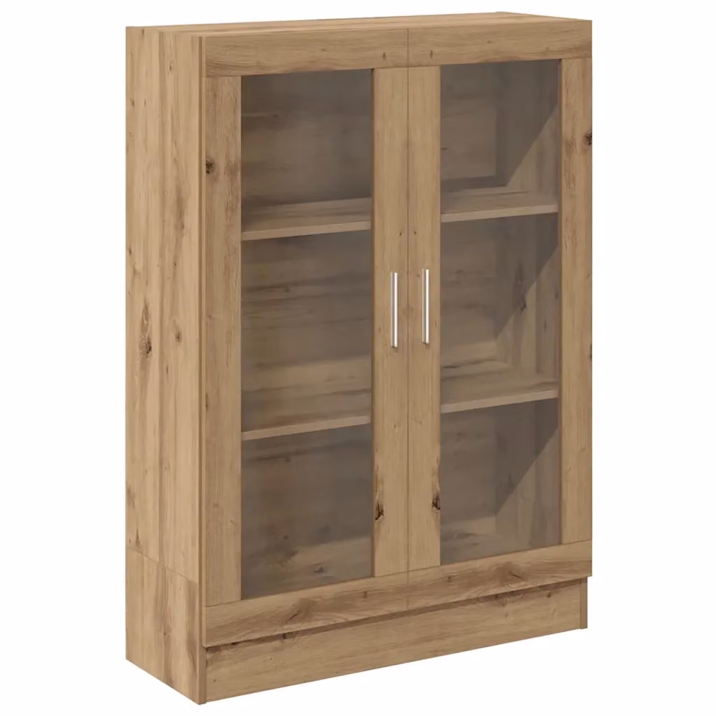 Libreria Design Mania in Rovere con Ante in Vetro, Marrone, L 82,5 cm x P 30,5 cm x H 115 cm – 2