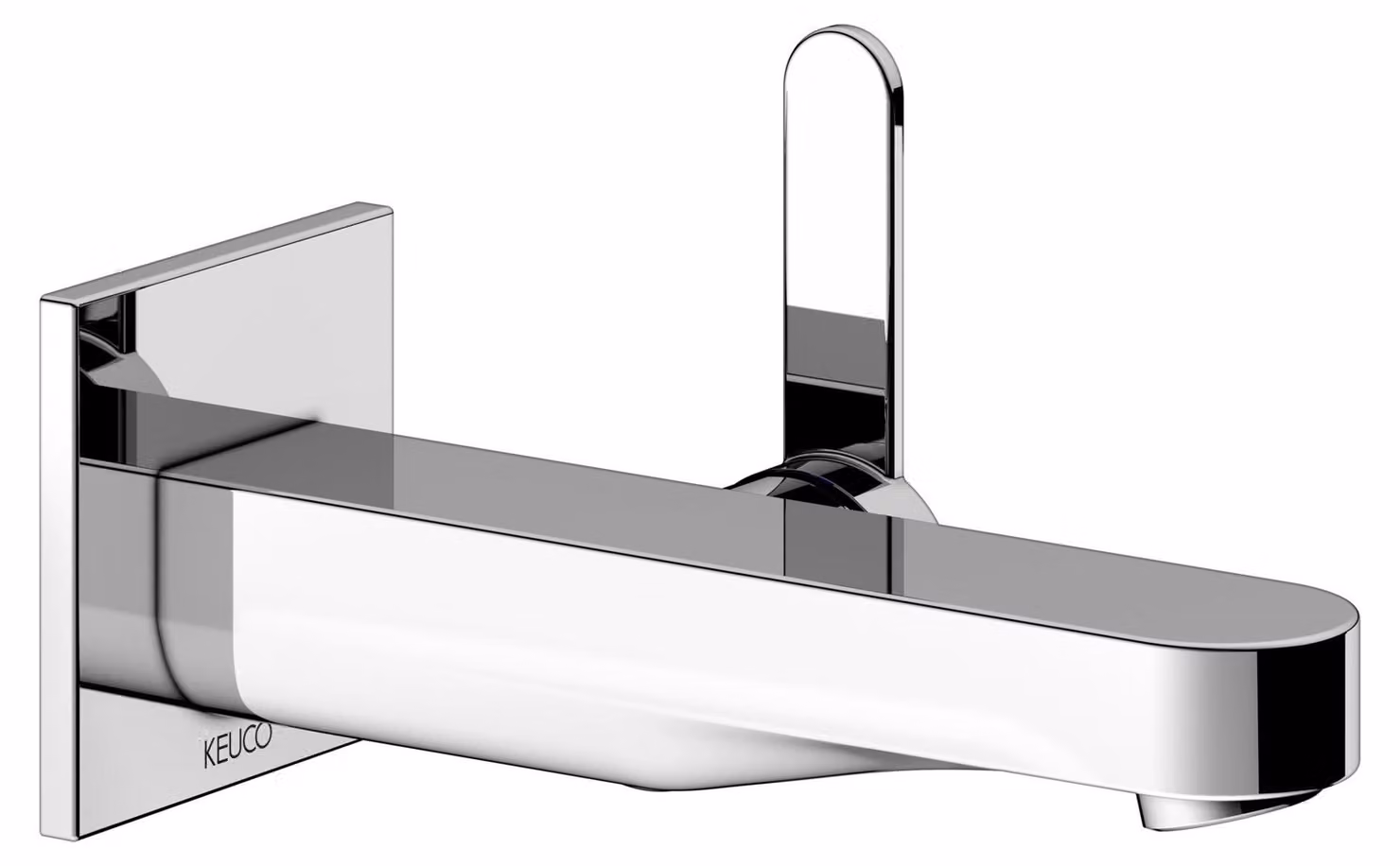 KEUCO IXMO Flat Mitigeur monocommandé encastré pour lavabo, 165mm, rosace carrée, 59516010302, 59516010302