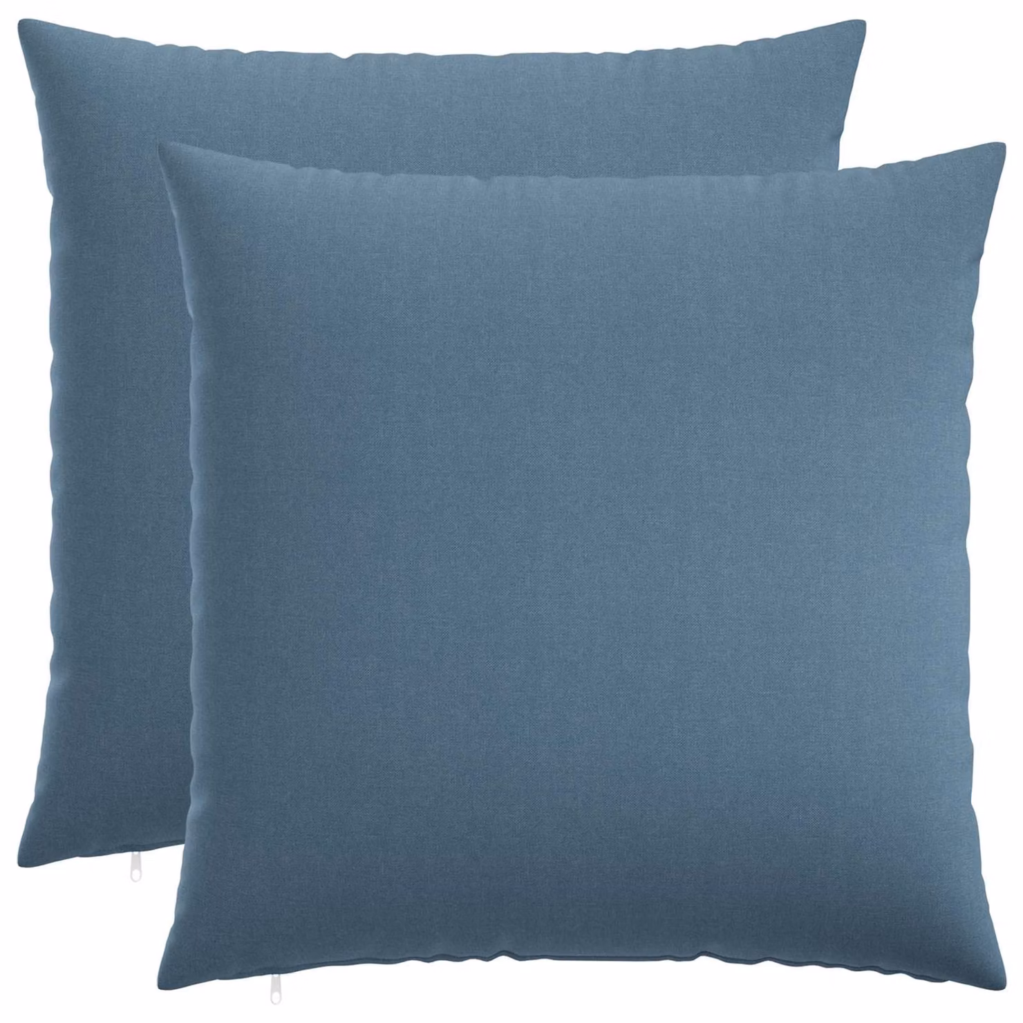 Set di 2 cuscini quadrati vidaXL HEERLEN in tessuto blu, L/P/H: 60 x 60 x 60 cm