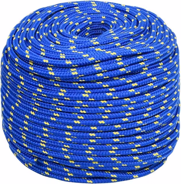Corda multiuso in plastica blu vidaXL con diametro di 10 mm e lunghezza di 500 m