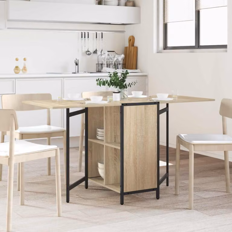 Maison Exclusive - Tavolo da pranzo, 144 x 60 x 75 cm, materiale composito in legno, finitura "Sonoma", forma rettangolare