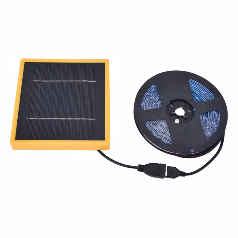 Striscia luminosa solare per piante, strisce luminose solari a LED, luce solare a LED, luce solare per piante, luce per piante all'aperto, luce per piante