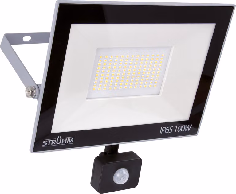 Applique LED da esterno in vetro con sensore di movimento IP65 luce bianca diurna 6200 K 8380 lm larghezza 26,9 cm grigio bianco