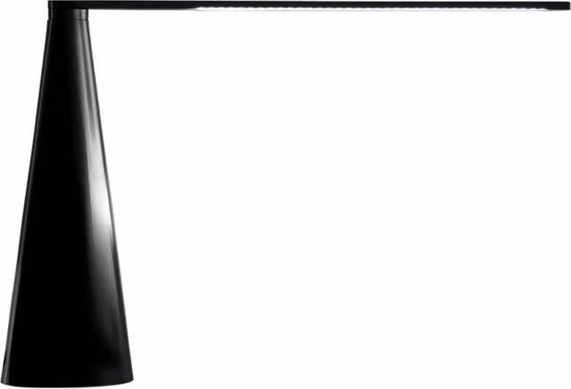 Lampada da tavolo Martinelli Luce Elica nera con tecnologia LED regolabile