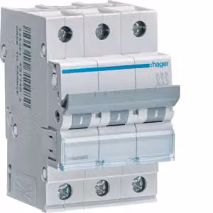 Interruttore magnetotermico HAGER MCN302 a 3 poli, C2A, 6 kA