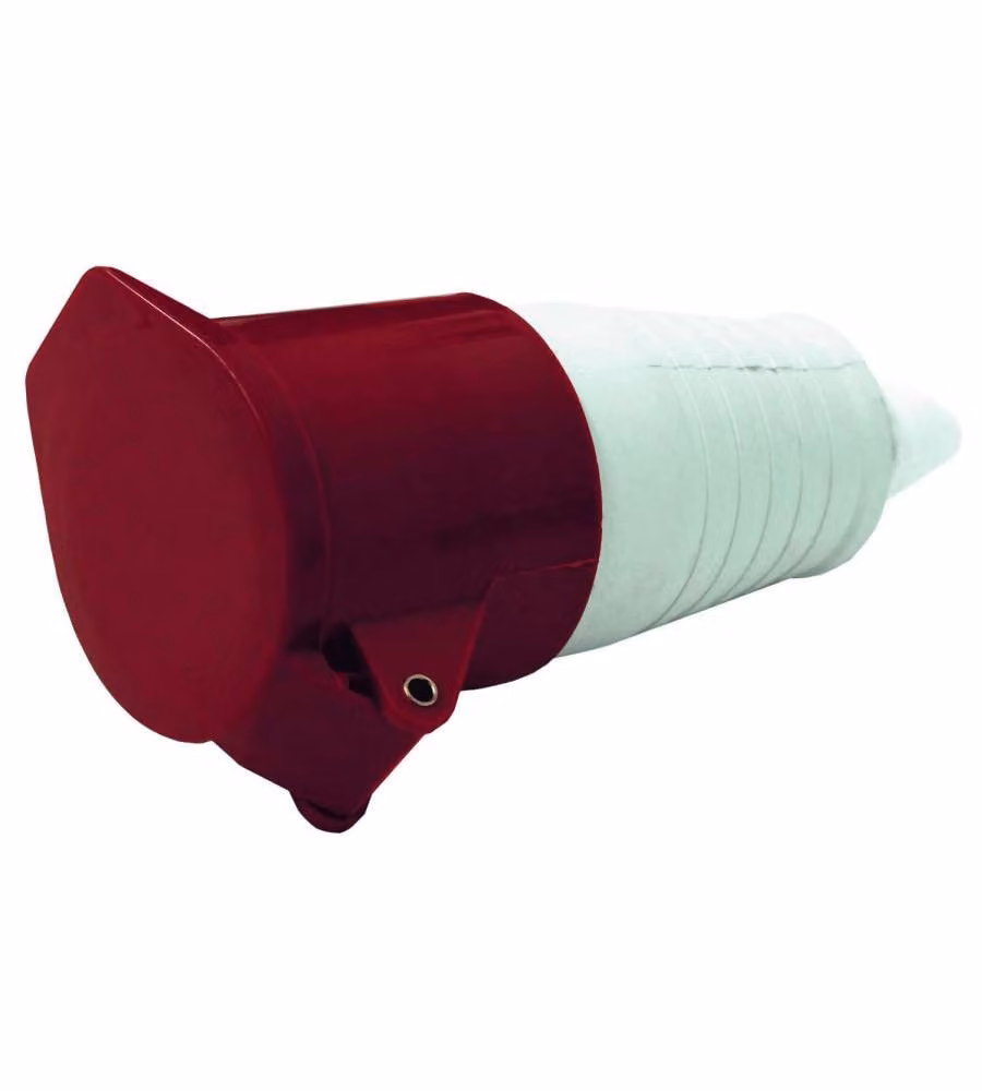 Electraline Presa Elettrica Industriale IEC 16A 3P+T 380V Rossa