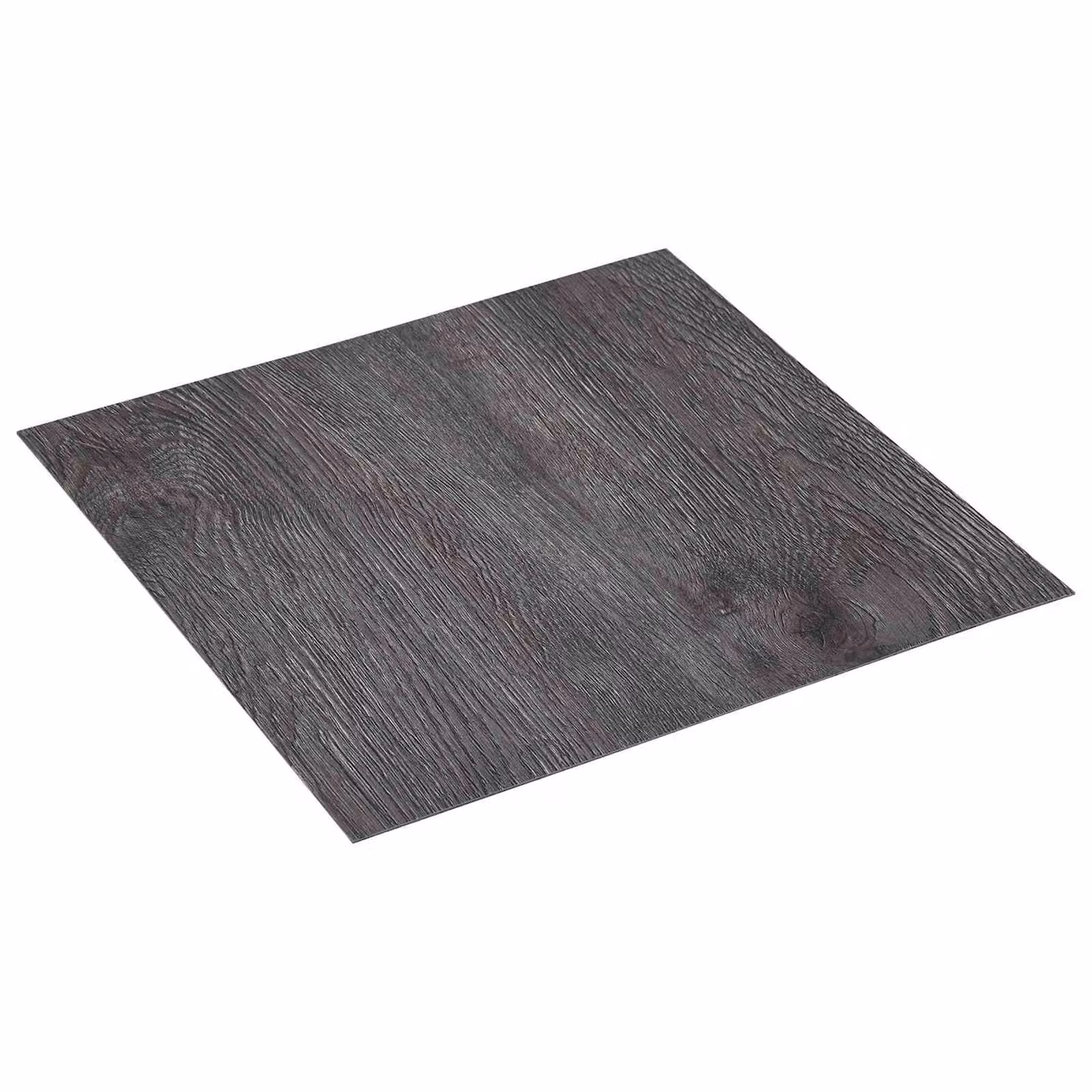 Plance per pavimentazione autoadesive vidaXL effetto legno moderno in plastica, Marrone, Nero e Grigio, L/P: 30,5 x 30,5 cm