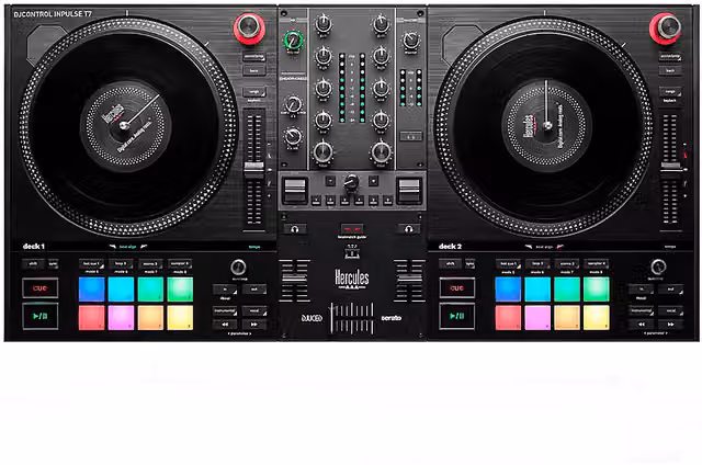 Controller DJ Hercules Inpulse T7 Nero con connessioni USB e Jack 3.5 mm – 2