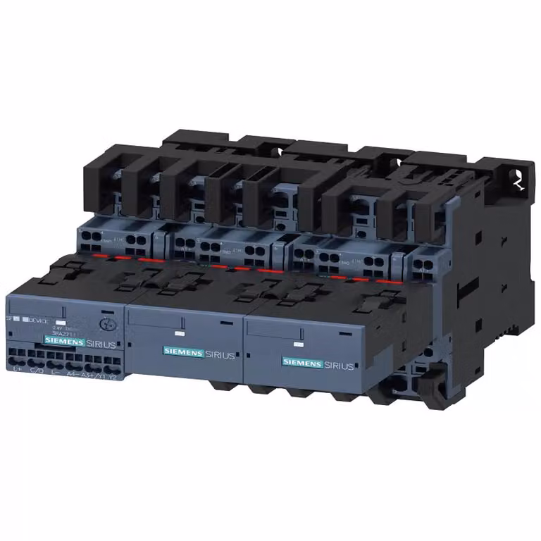 Combinazione stella-triangolo Siemens con I/O-Link AC3, 11 kW/400 V, 24 V CC, 3 poli, S0 3RA24238XE322BB4