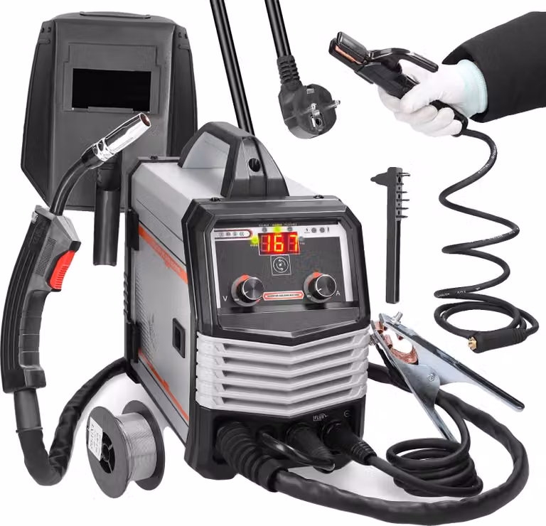 Saldatrice, funzionalità 4 in 1, design portatile, 220 V, nero