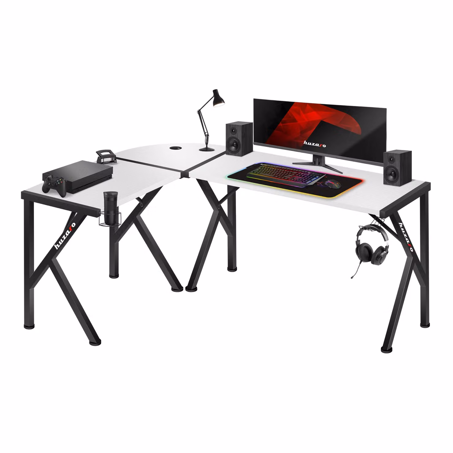 Scrivania da gaming Huzaro Hero 6.3 Bianco