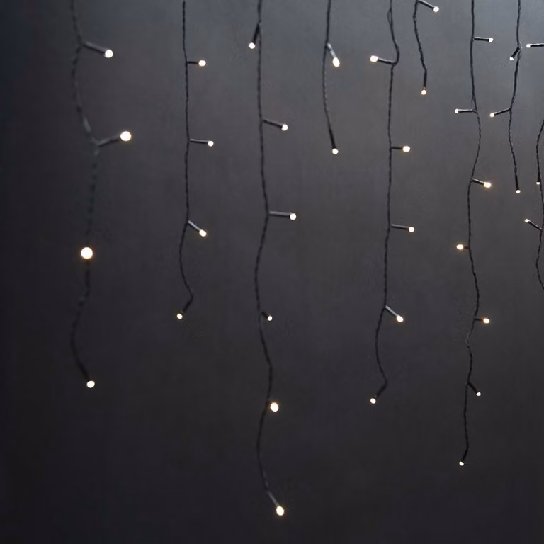 Nedis Ghiaccioli decorativi - 360 LED - Bianco caldo - 9,00 m - Effetti luce: 7 - Alimentazione a rete